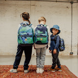 Faded Camo Rucksack M Blau