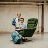 Faded Camo Rucksack L Blau