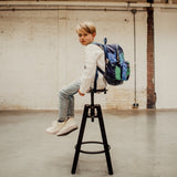 Faded Camo Rucksack M Blau