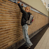 Shark Shape Rucksack S Grau